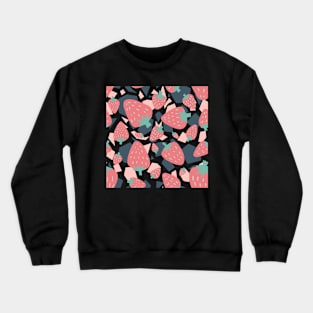 Strawberry Pattern Crewneck Sweatshirt